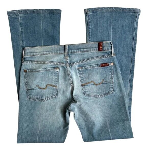 7 For All Mankind Vintage Bootcut Low-Rise Jeans - Picture 3 of 6